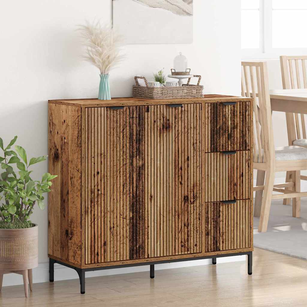 Aparador Madera vieja 89,5 x 33 x 82 cm Madera de ingeniería