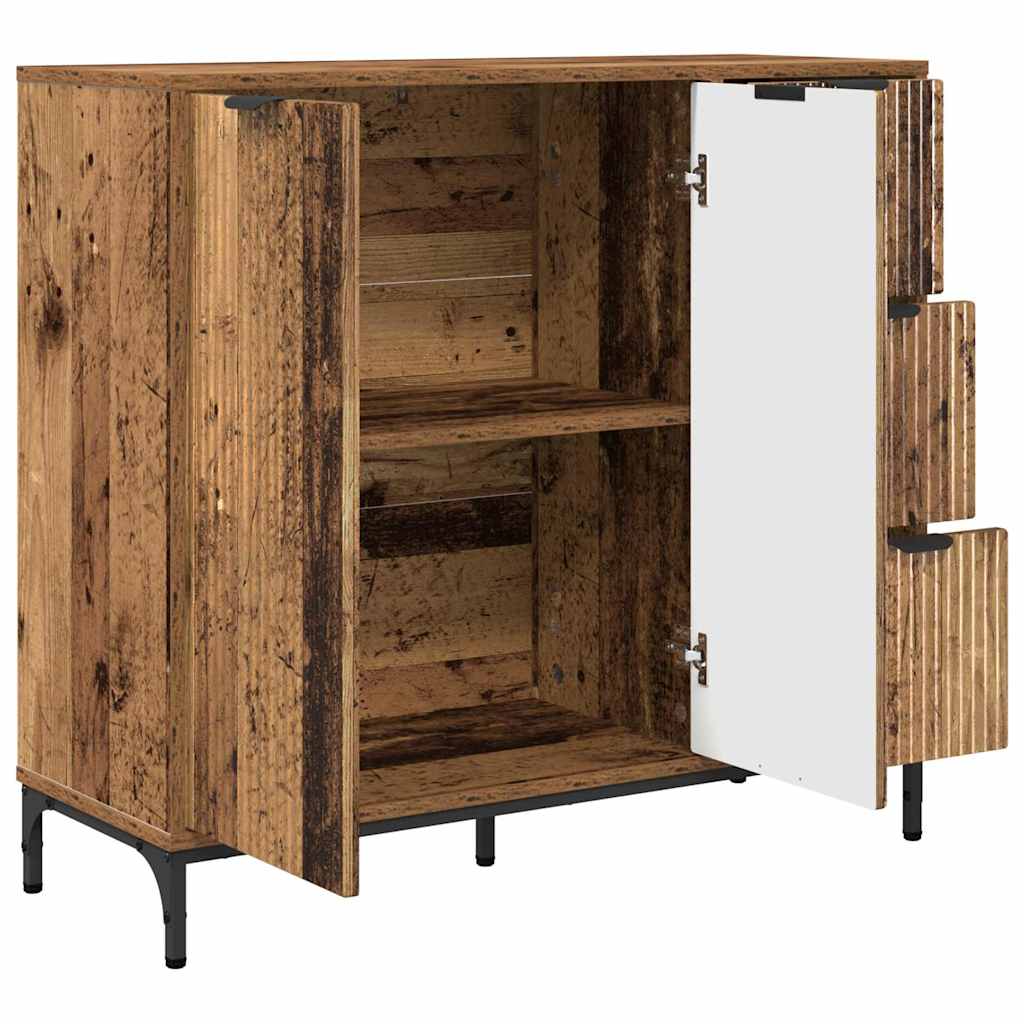 Aparador Madera vieja 89,5 x 33 x 82 cm Madera de ingeniería