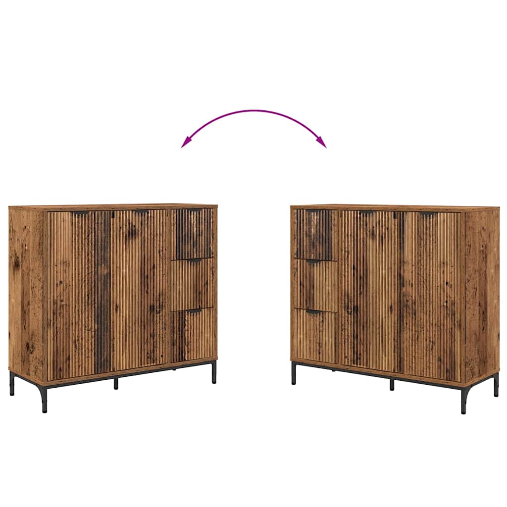 Aparador Madera vieja 89,5 x 33 x 82 cm Madera de ingeniería