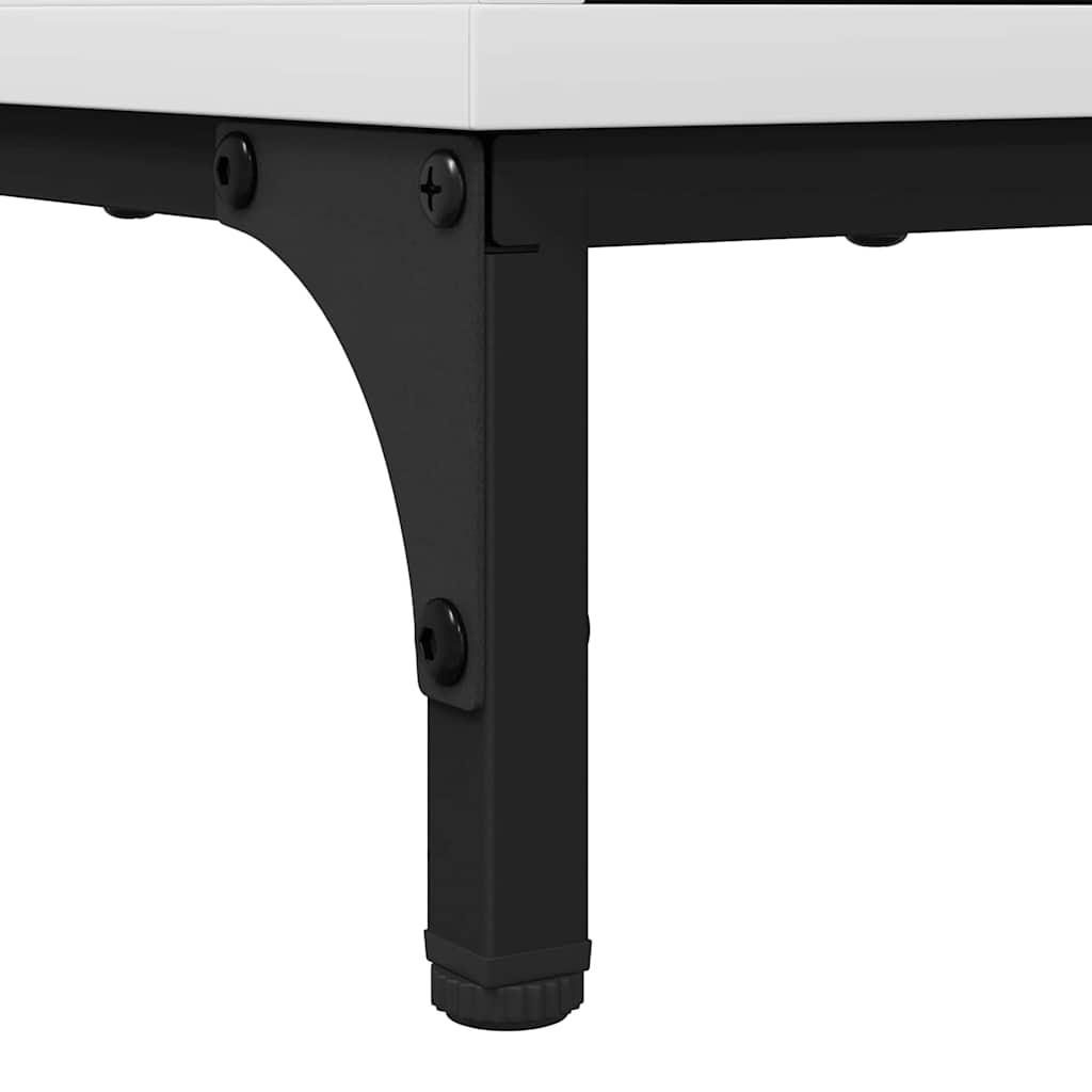 Mesa de Noche Blanco 63.5 x 36 x 61 cm Madera contrachapada