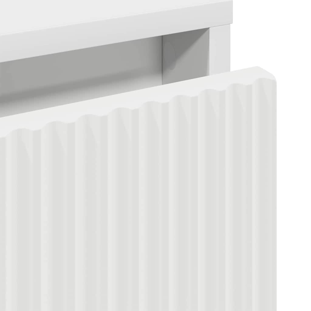 Mesa de Noche Blanco 63.5 x 36 x 61 cm Madera contrachapada