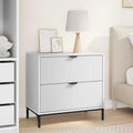 Mesa de Noche Blanco 63.5 x 36 x 61 cm Madera contrachapada