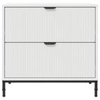 Mesa de Noche Blanco 63.5 x 36 x 61 cm Madera contrachapada