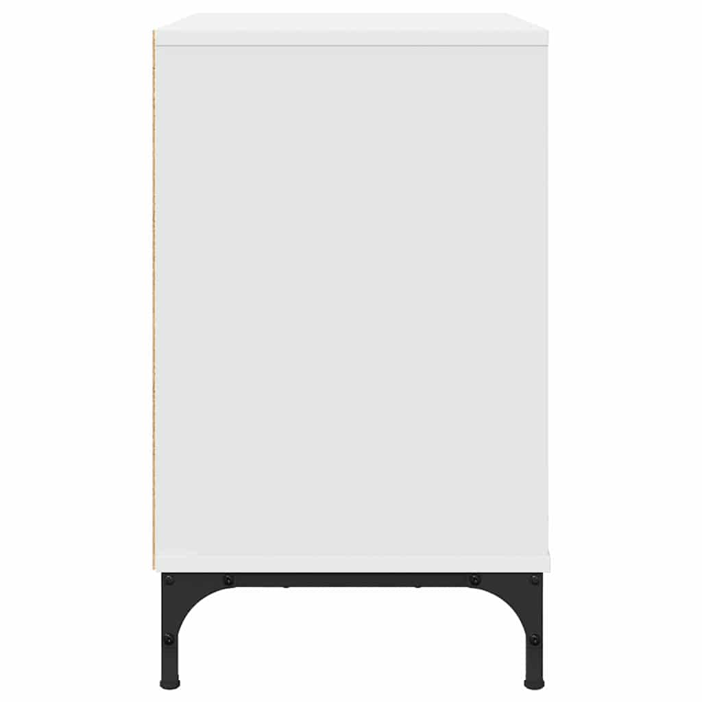 Mesa de Noche Blanco 63.5 x 36 x 61 cm Madera contrachapada