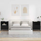 Armario de Noche 2 pcs Blanco brillante 49 x 36 x 61 cm