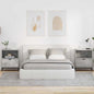 Armario de Noche 2 pcs Blanco brillante 49 x 36 x 61 cm