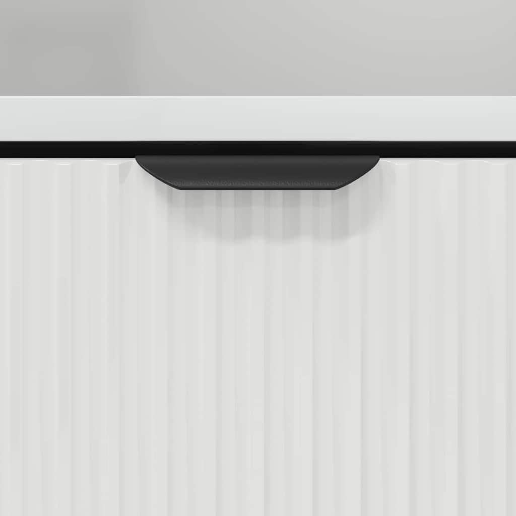 Armario de Noche 2 pcs Blanco brillante 49 x 36 x 61 cm