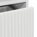 Armario de Noche 2 pcs Blanco brillante 49 x 36 x 61 cm