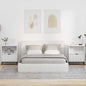 Armario de Noche 2 pcs Blanco brillante 49 x 36 x 61 cm