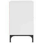 Armario de Noche 2 pcs Blanco brillante 49 x 36 x 61 cm