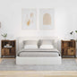 Armario de Noche 2 pcs Blanco brillante 49 x 36 x 61 cm
