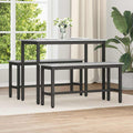 Banca de Comedor 2 pcs Gris Sonoma 100 x 32,5 x 48,5 cm