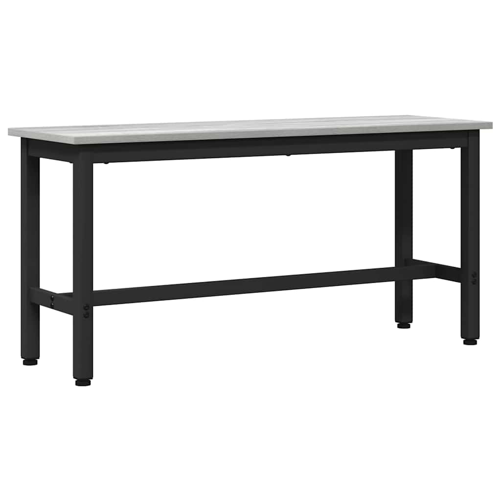 Banca de Comedor 2 pcs Gris Sonoma 100 x 32,5 x 48,5 cm