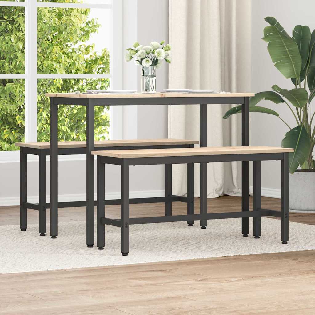 Banca de Comedor 100 x 32,5 x 49 cm Madera maciza de pino