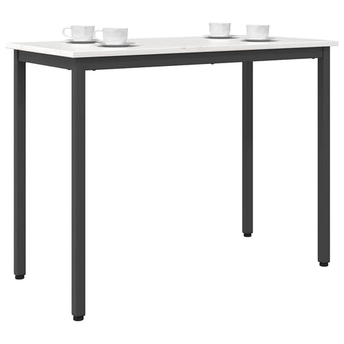 Table 100 x 50 x 77 cm Engineered Wood and Steel