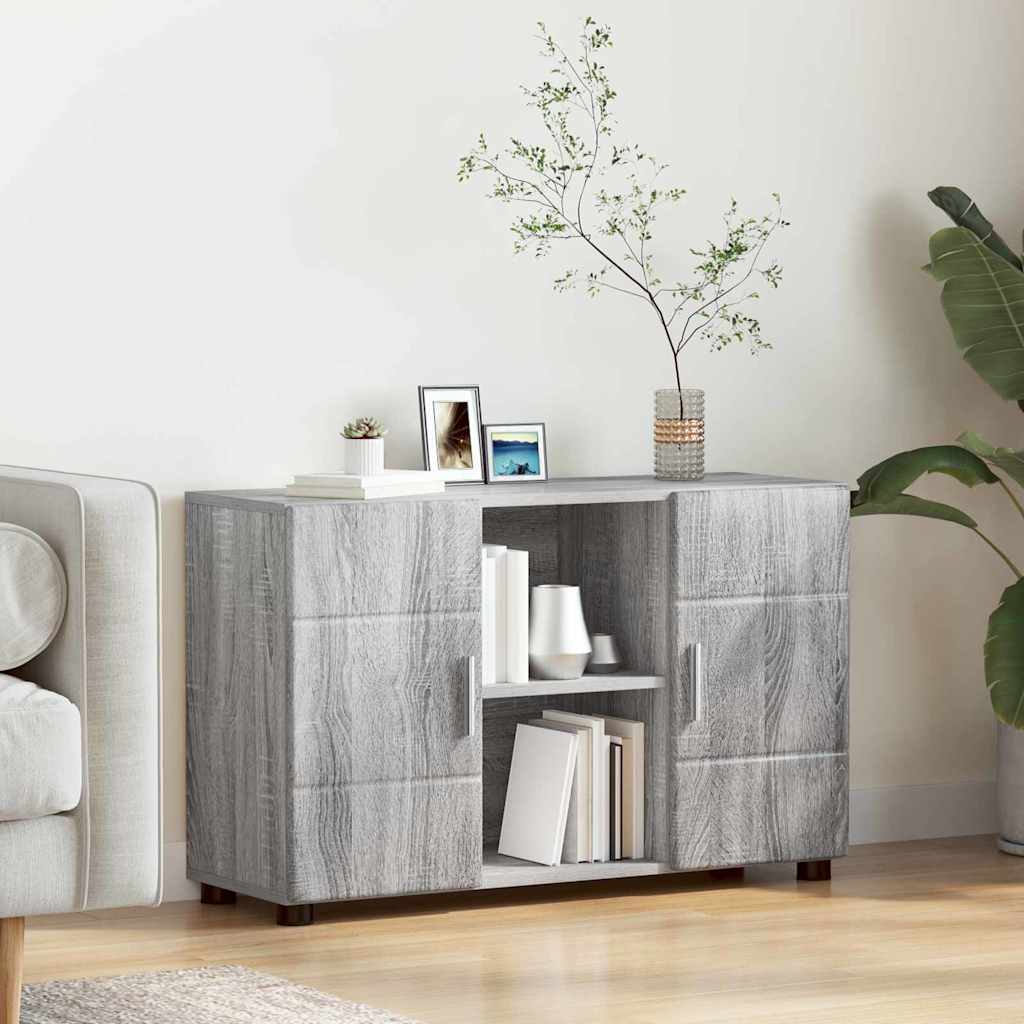 Aparador alto con estante FLORIN brillante 60 x 35 x 182 cm