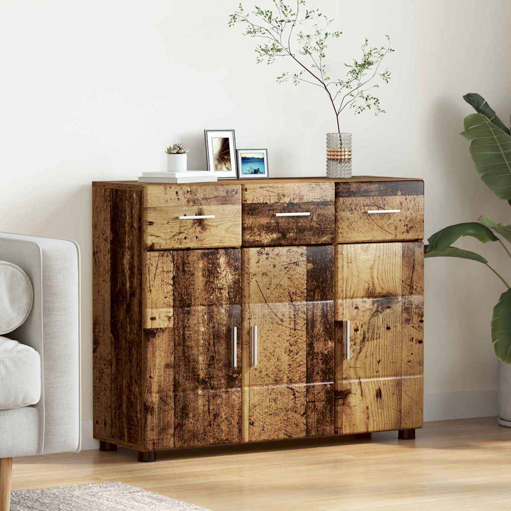 Aparador alto con estante FLORIN brillante 60 x 35 x 182 cm