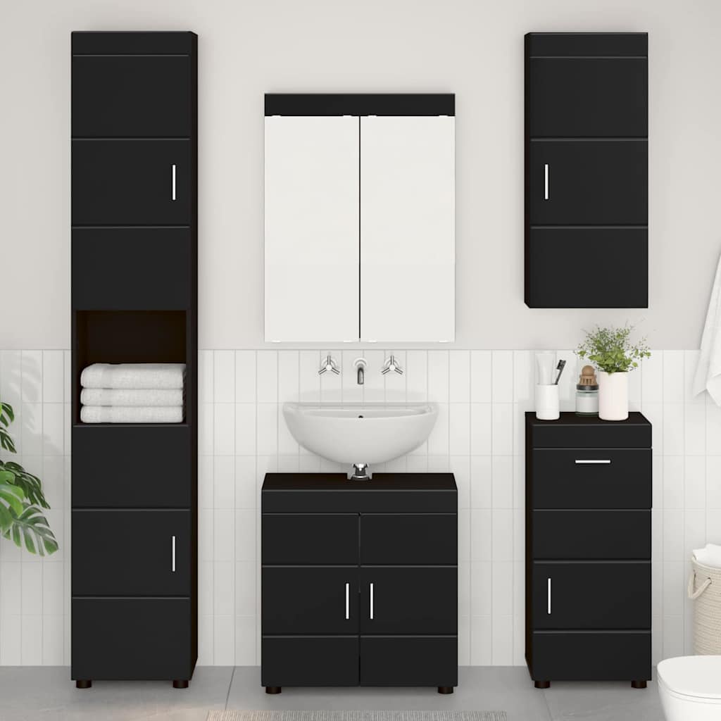 Armario con espejo de baño con estante TULUM 60 x 16,5 x 78 cm