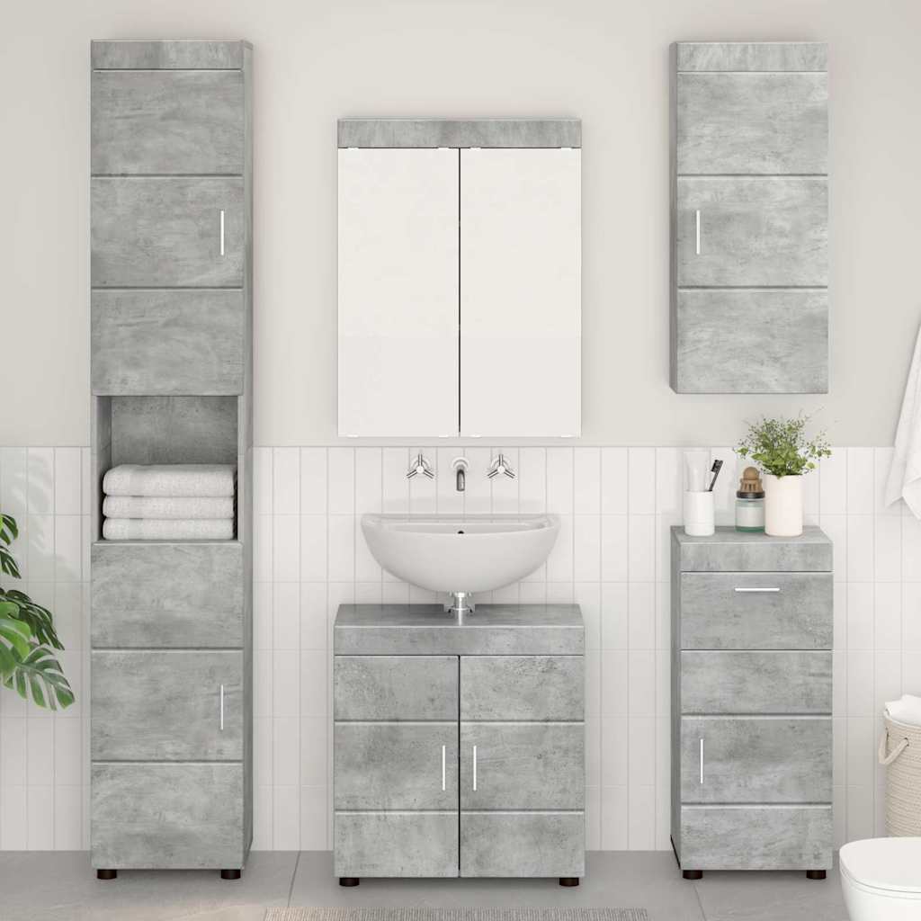 Armario con espejo de baño con estante TULUM 60 x 16,5 x 78 cm