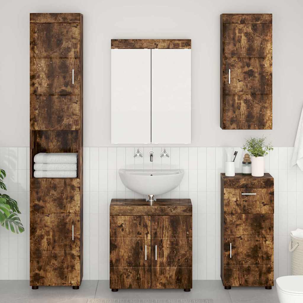 Armario con espejo de baño con estante TULUM 60 x 16,5 x 78 cm