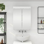 Armario con espejo de baño con estante TULUM 60 x 16,5 x 78 cm