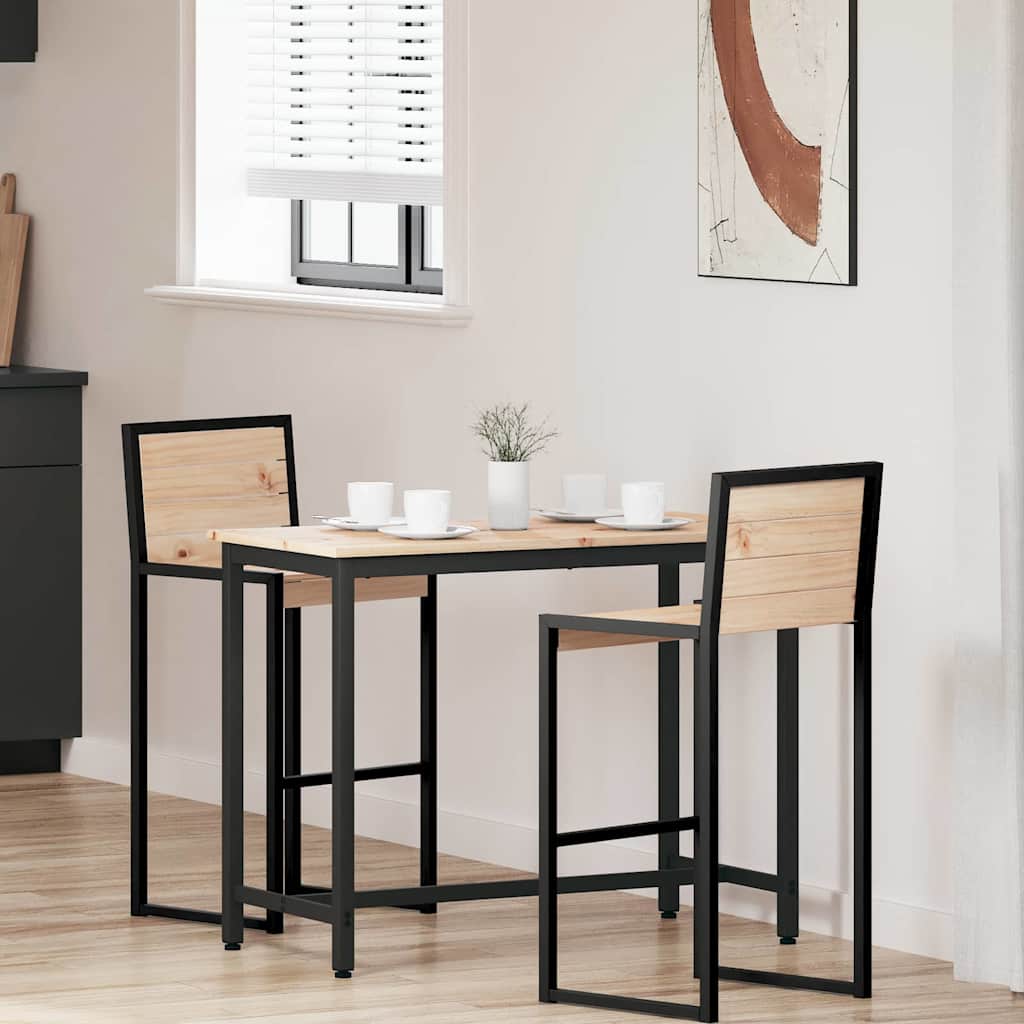 Mesa 100 x 50 x 77 cm Madera Ingenierizada y Acero