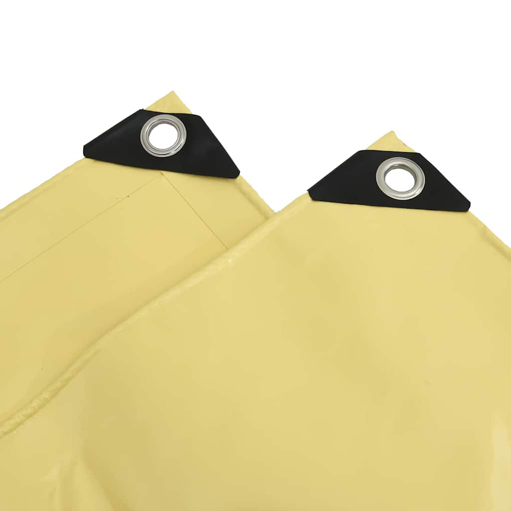 Lona 650g / m² Beige 1 x 2,5 m Lona con recubrimiento de PVC