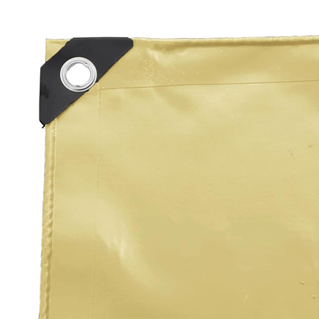 Lona 650g / m² Beige 1 x 2,5 m Lona con recubrimiento de PVC