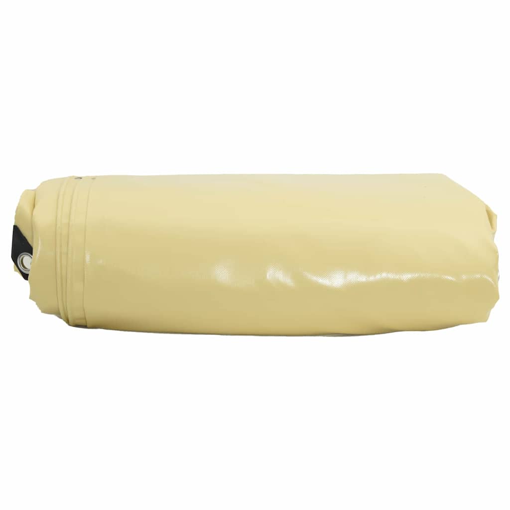 Lona 650g / m² Beige 1 x 2,5 m Lona con recubrimiento de PVC