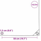 Lona 650g / m² Beige 1 x 2,5 m Lona con recubrimiento de PVC