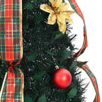 Árbol de Navidad artificial con 100 LED Verde 155 cm PVC
