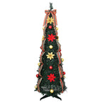 Árbol de Navidad artificial con 100 LED Verde 155 cm PVC