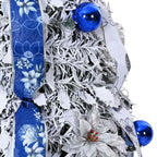 Árbol de Navidad artificial con 100 LED con soporte 150 cm PVC