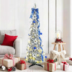 Árbol de Navidad artificial con 100 LED con soporte 150 cm PVC