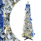 Árbol de Navidad artificial con 100 LED con soporte 150 cm PVC