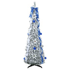 Árbol de Navidad artificial con 100 LED con soporte 150 cm PVC