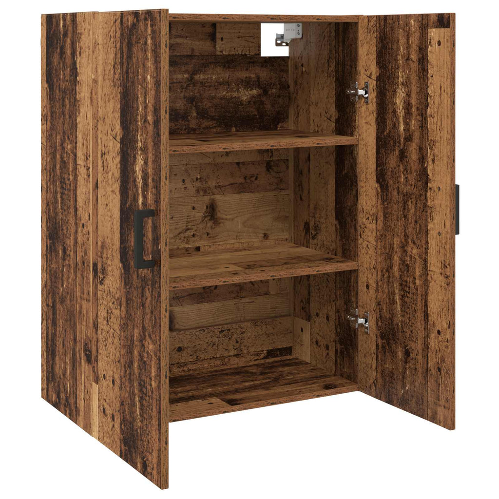 Armario de pared 2 pcs Madera vieja 69,5 x 34 x 90 cm