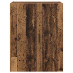 Armario de pared 2 pcs Madera vieja 69,5 x 34 x 90 cm