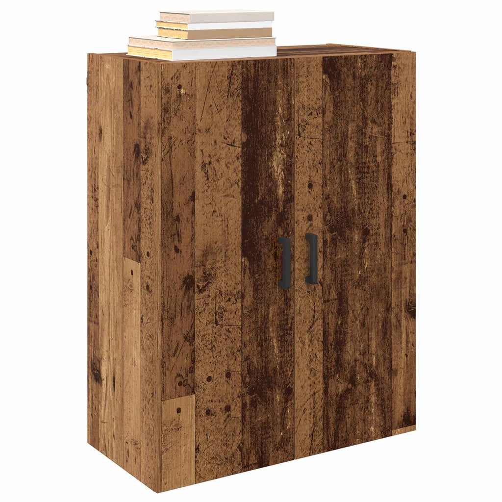 Armario de pared 2 pcs Madera vieja 69,5 x 34 x 90 cm