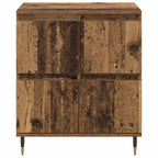 Armario de almacenamiento 2 pcs Madera vieja 60 x 35 x 70 cm