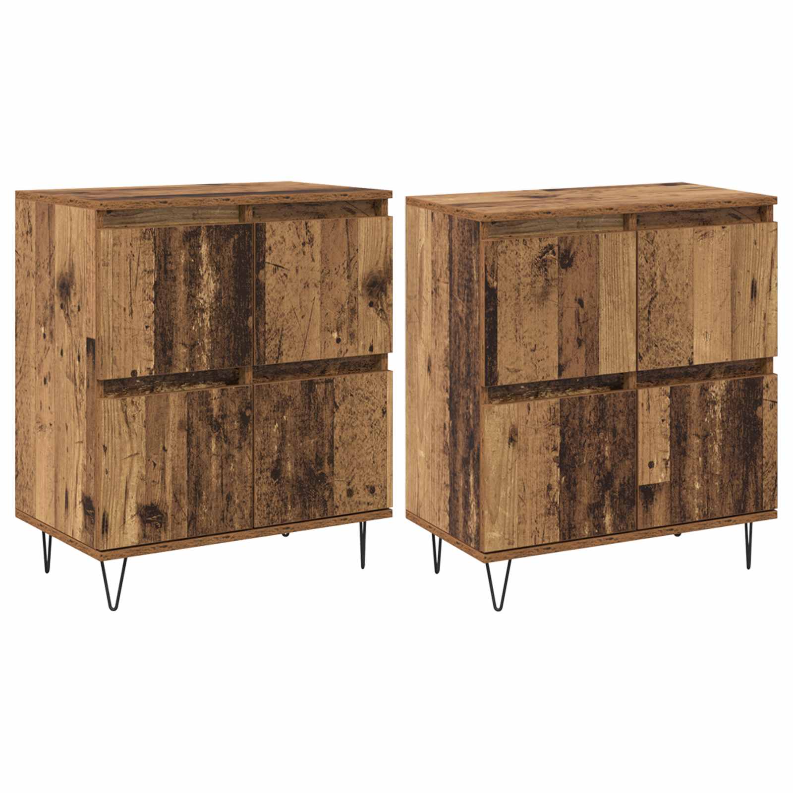 Tableros Lateral 2 pcs Madera vieja
