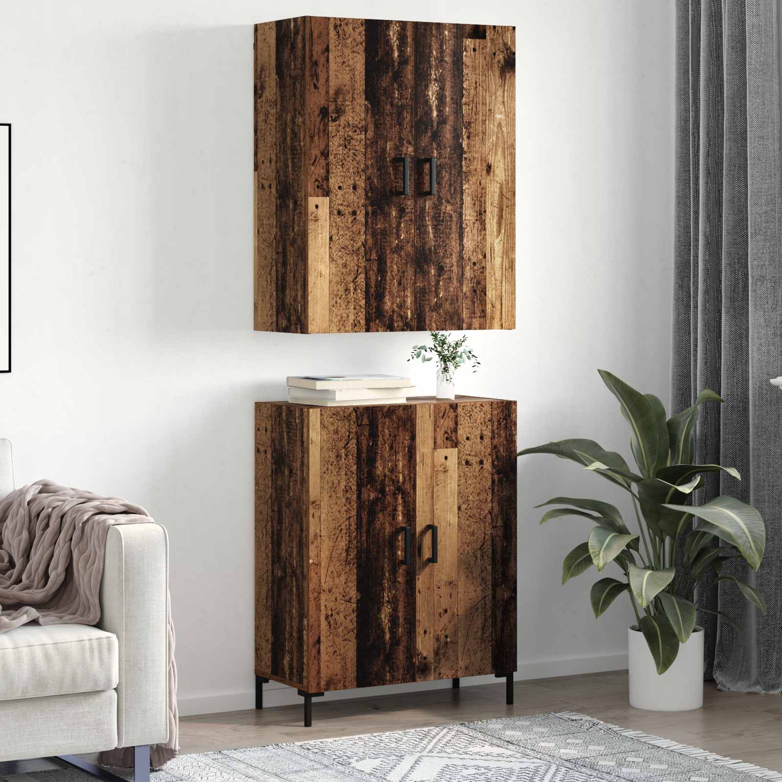 Alacena Madera vieja 69,5 x 34 x 180 cm Madera contrachapada