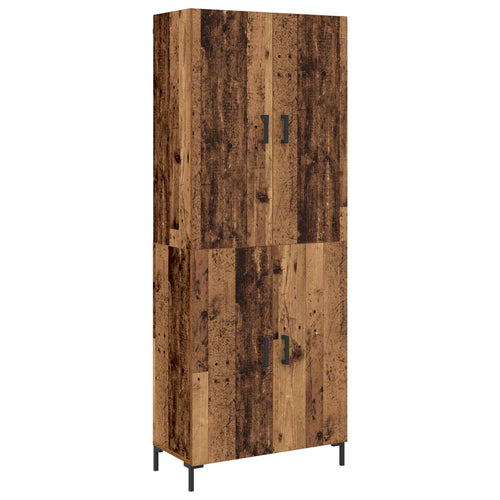 Old wooden cupboard 69.5 x 34 x 180 cm Plywood
