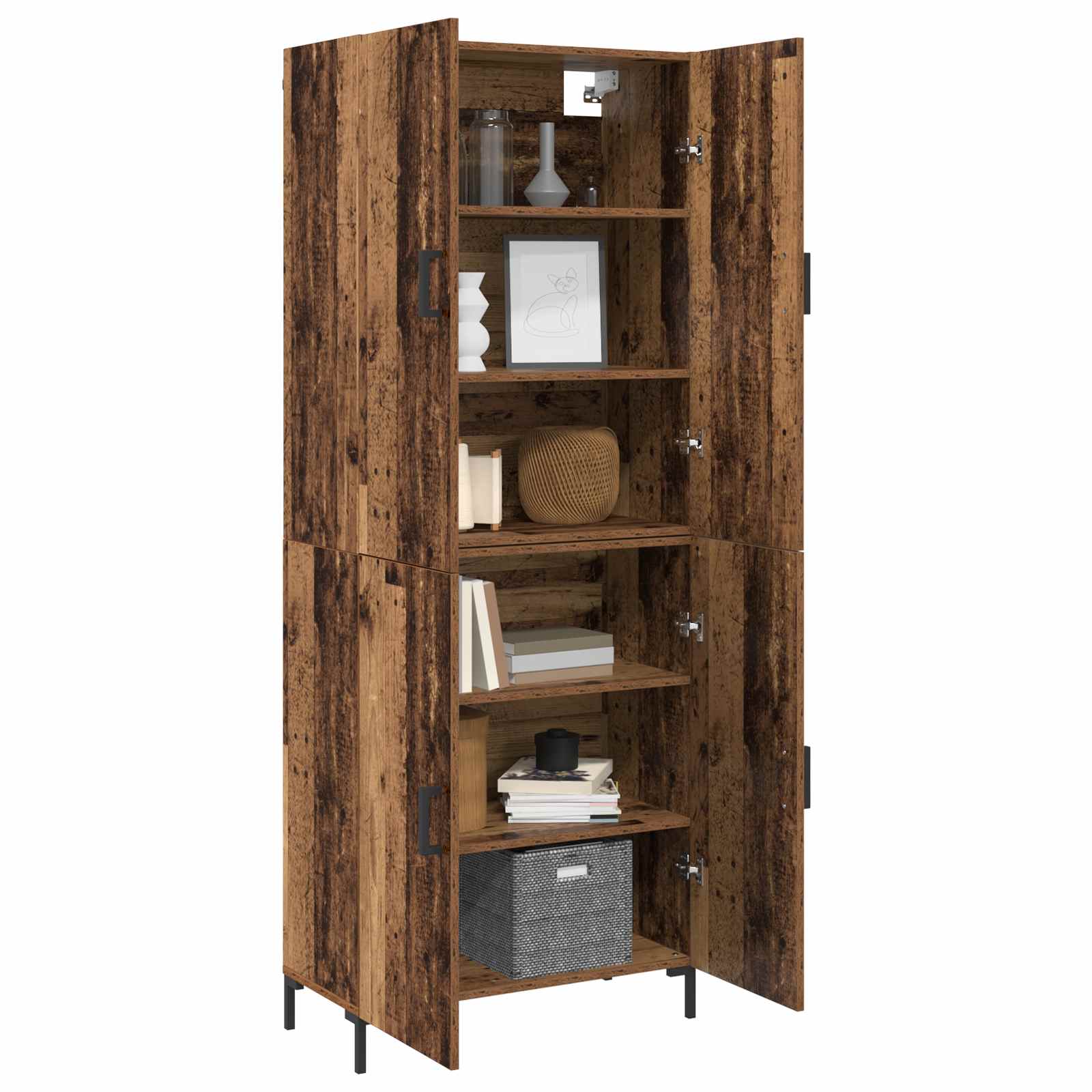 Alacena Madera vieja 69,5 x 34 x 180 cm Madera contrachapada