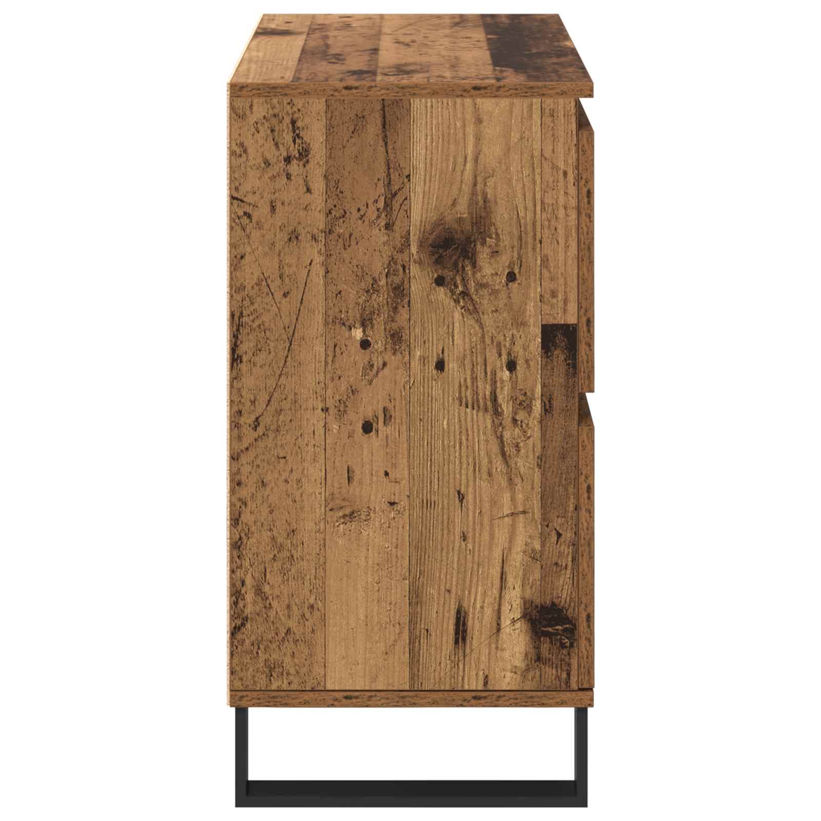 Aparador 2 pcs Madera vieja 60 x 35 x 70 cm