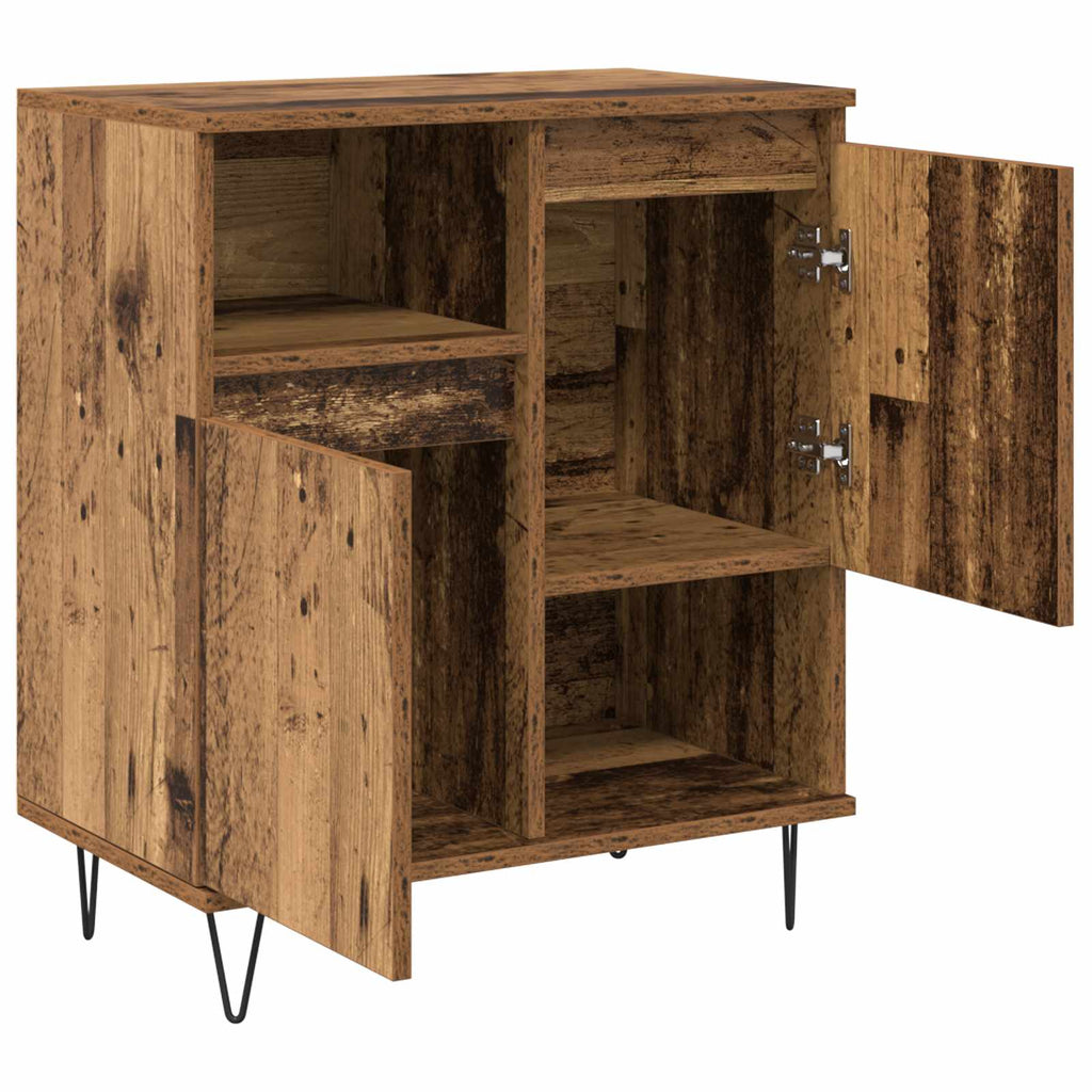 Aparador 2 pcs Madera vieja 60 x 35 x 70 cm
