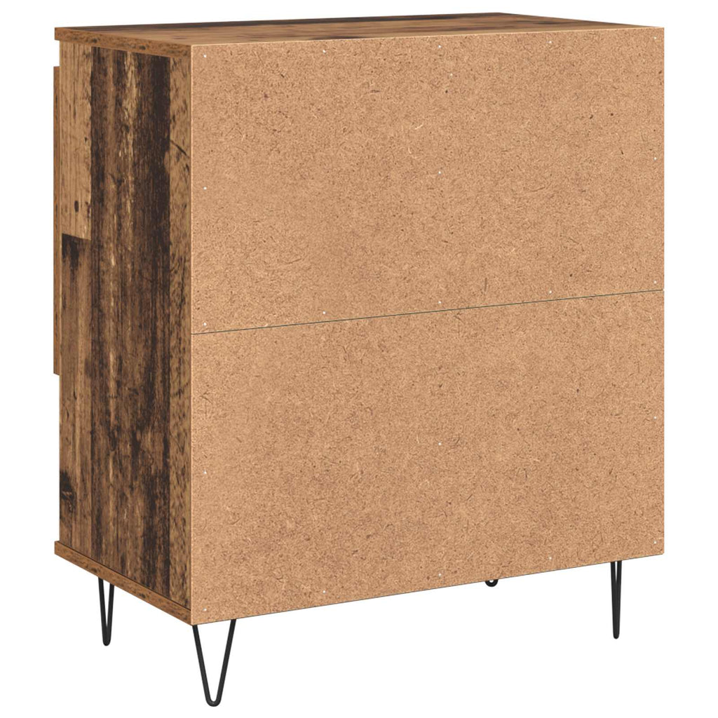 Aparador 2 pcs Madera vieja 60 x 35 x 70 cm