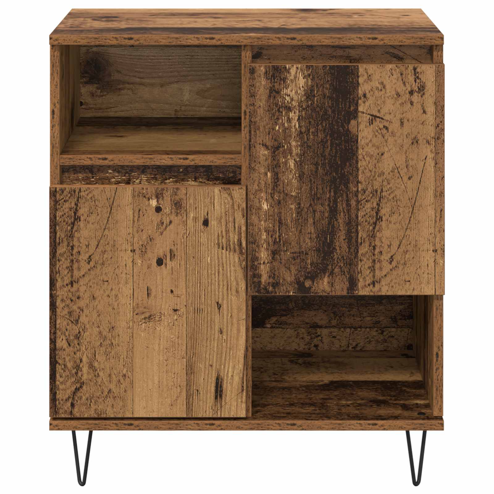 Aparador 2 pcs Madera vieja 60 x 35 x 70 cm