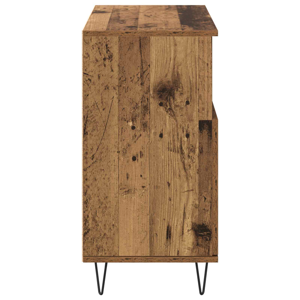 Aparador 2 pcs Madera vieja 60 x 35 x 70 cm