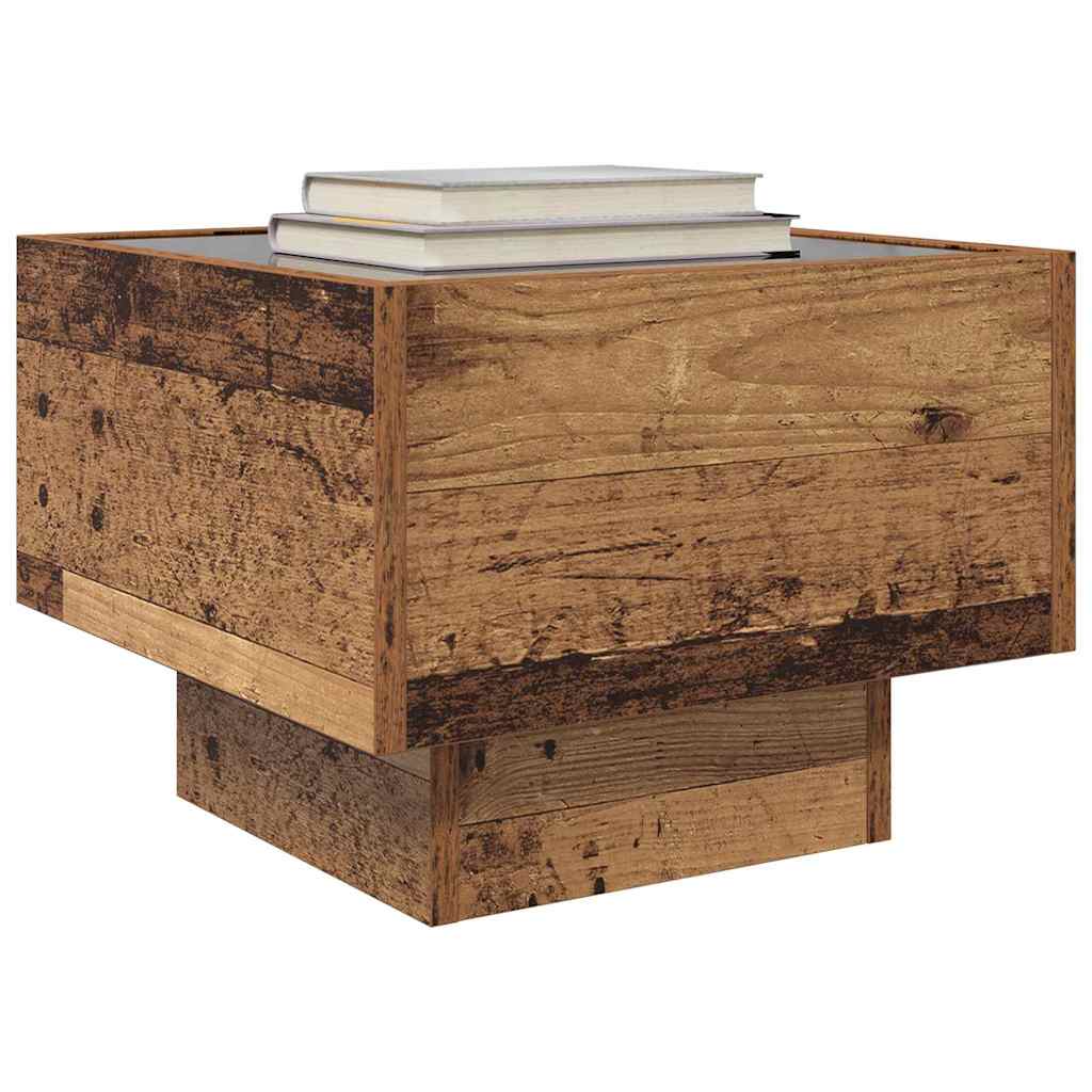 Mesa de Café Madera vieja 40 x 40 x 30 cm Madera de ingeniería